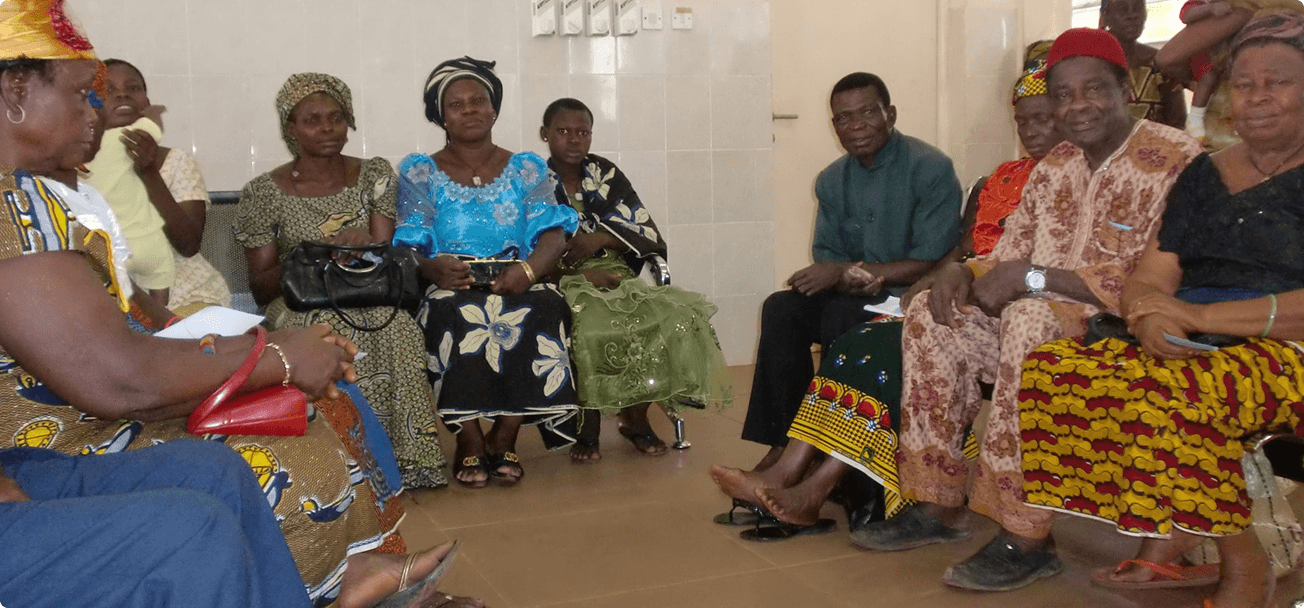 Community outreach session at Iwollo